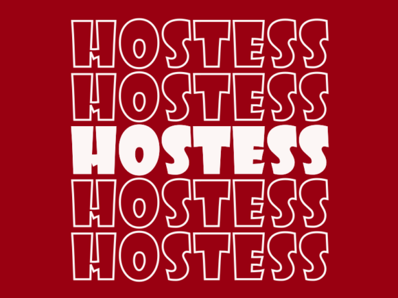 Hostess Svg Cut File