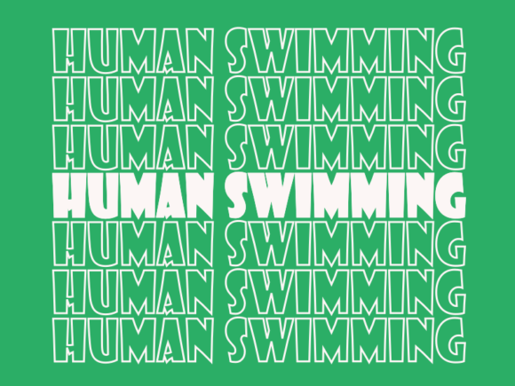 Human Swimming Svg Cut File
