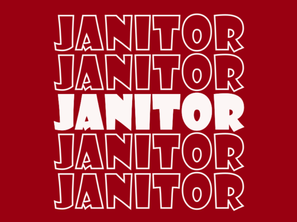 Janitor Svg Cut File